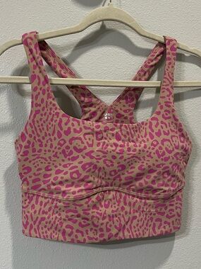 Joy Lab Pink Leopard Print Sports Bra